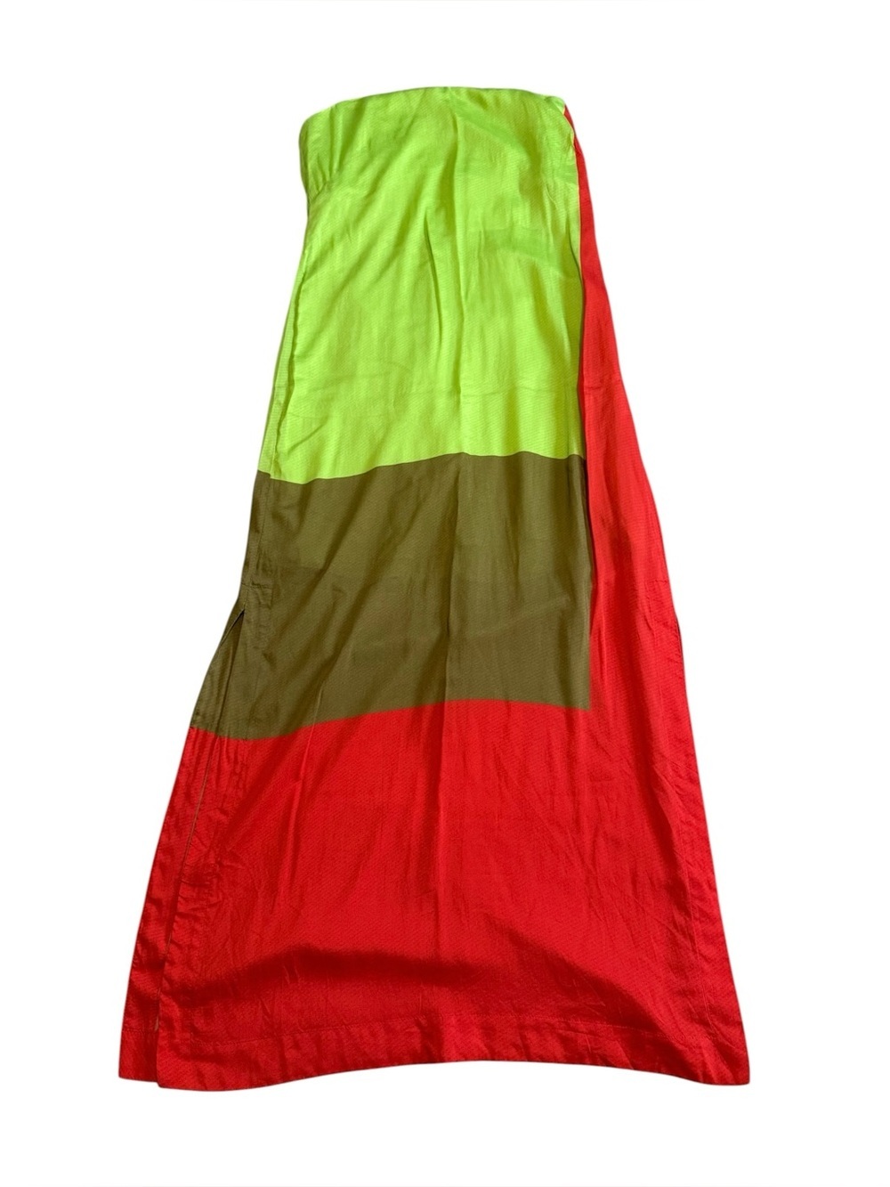 NWT ViX Paula Hermanny Penelope Colorblock Strapless Maxi Dress Size 4 - Picture 2 of 6
